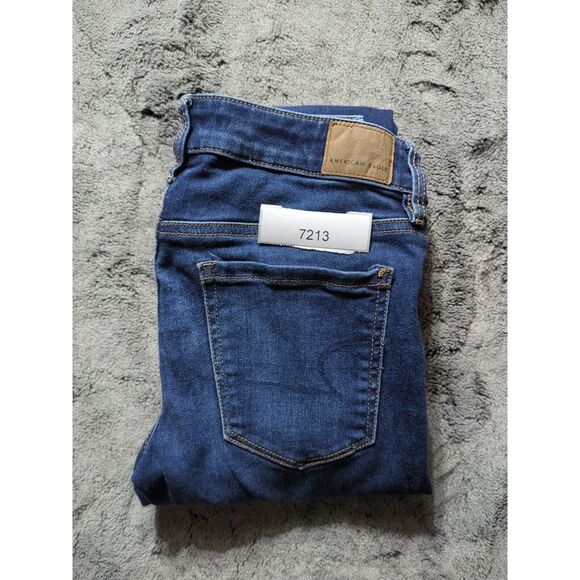 American Eagle Next Level Stretch Jegging Jeans Women's Size 2 Regular Dark Wash - Picture 14 of 14